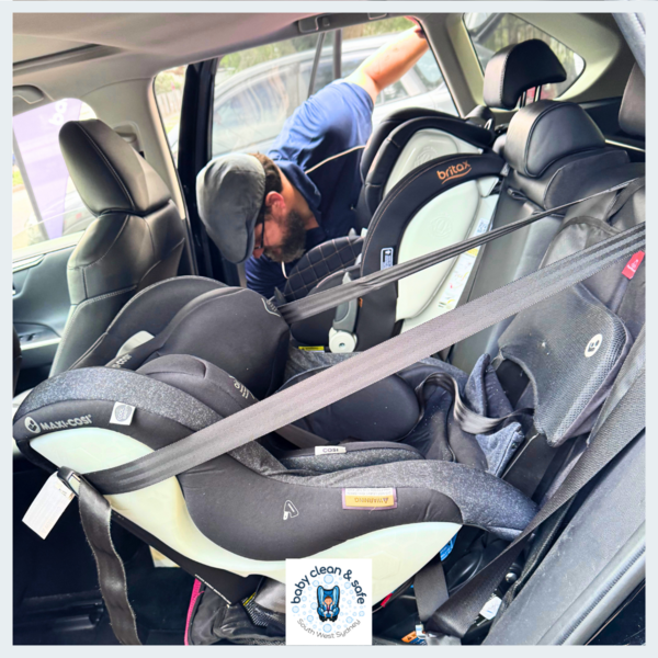 Maxi Cosi Moda rear facing and Britax Maxi Guard forward facing