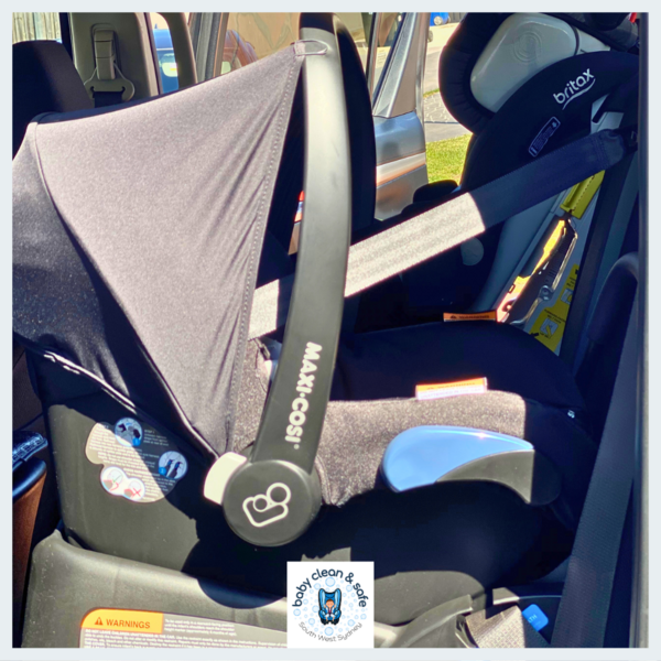 Maxi Cosi Citi Capsule rear facing and Britax Millennia forward facing