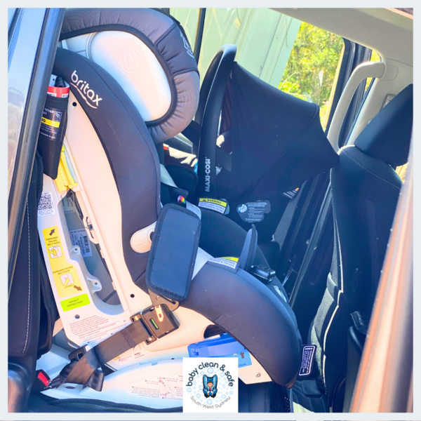 Maxi Cosi Citi capsule rear facing and Britax Millennia Forward Facing