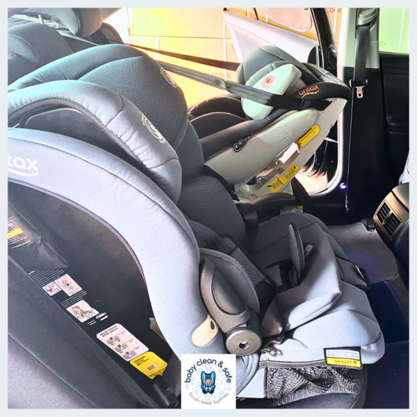 Britax Platinum Pro rear facing and Britax Maxi Guard forward facing